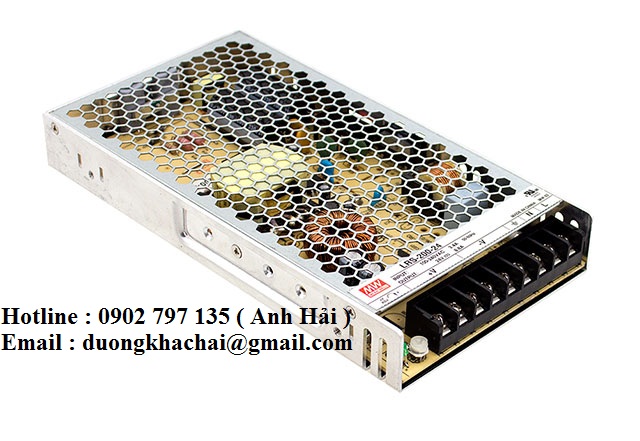 LRS-200-48|Bộ nguồn Meanwell LRS-200-48, bộ nguồn Meanwell 200W 48V 4.4A