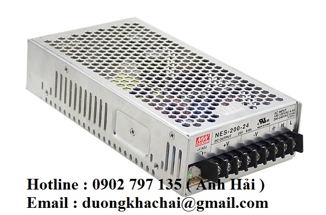 NES-200-48|Bộ nguồn Meanwell NES-200-48, bộ nguồn Meanwell 200W 48V 4.4A
