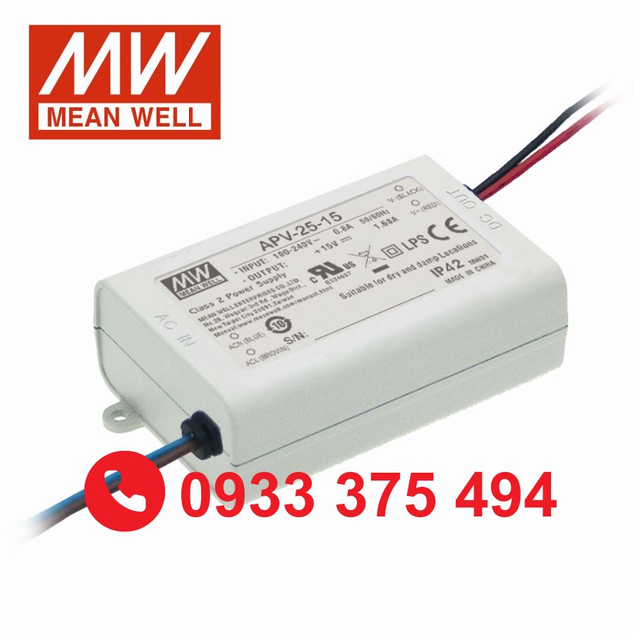 APV-25-5 | Nguồn Meanwell APV-25-5 (17.5W 5V 3.5A)