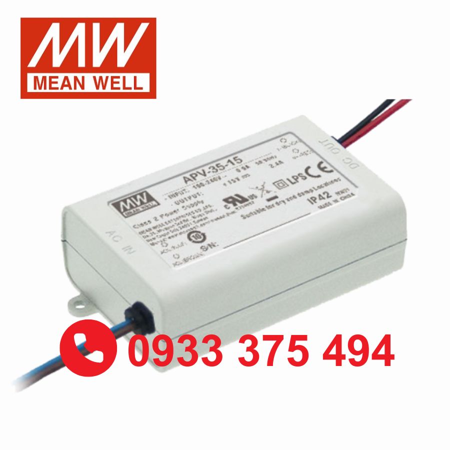 APV-35-5 | Nguồn Meanwell APV-35-5 (25W 5V 5A)