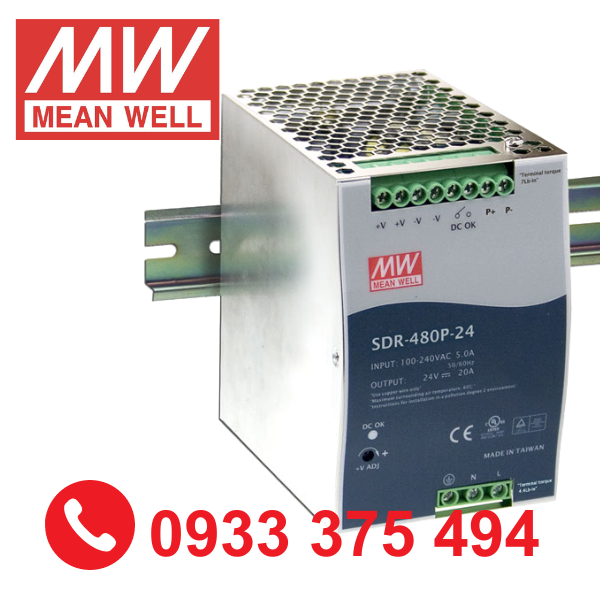 SDR-480P-48| Nguồn Meanwell SDR-480P-24 ( 480W 48V 10A )