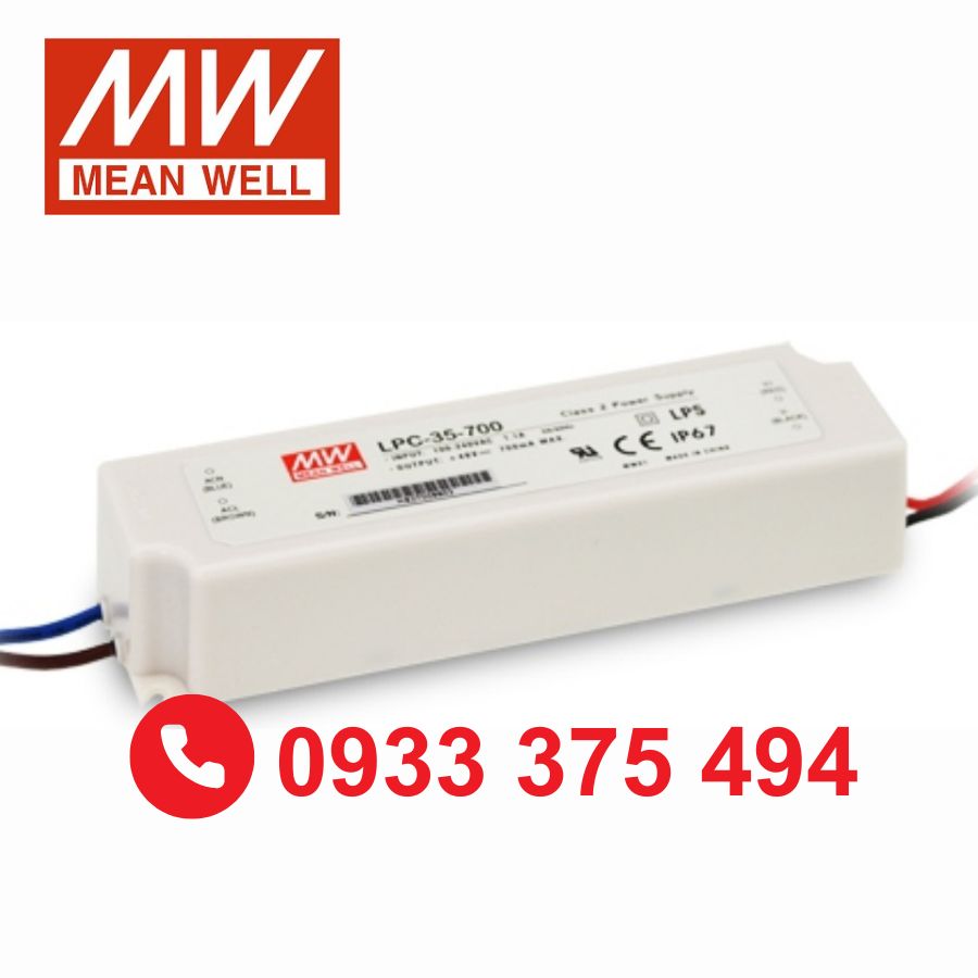 LPC-35-700 | Nguồn Meanwell LPC-35-700 (33.6W 9~48V 0.7A)