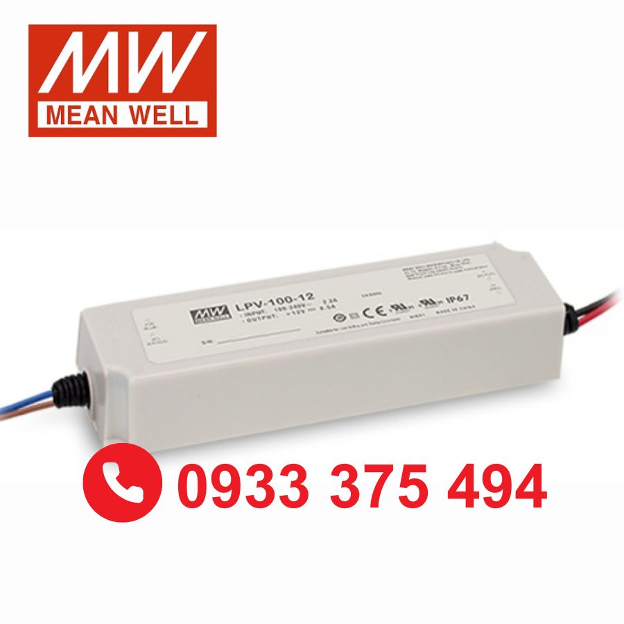 LPV-100-5 | Nguồn Meanwell LPV-100-5 (60W 5V 12A)