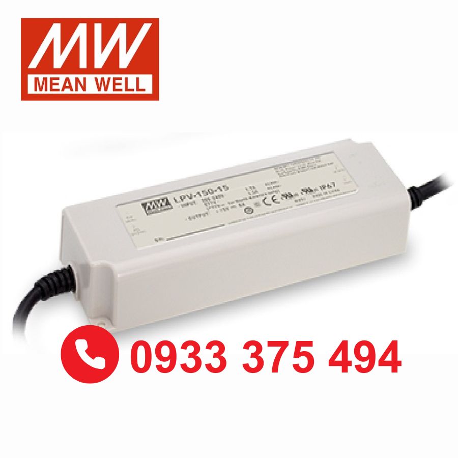 LPV-150-12 | Nguồn Meanwell LPV-150-12 (120W 12V 10A)