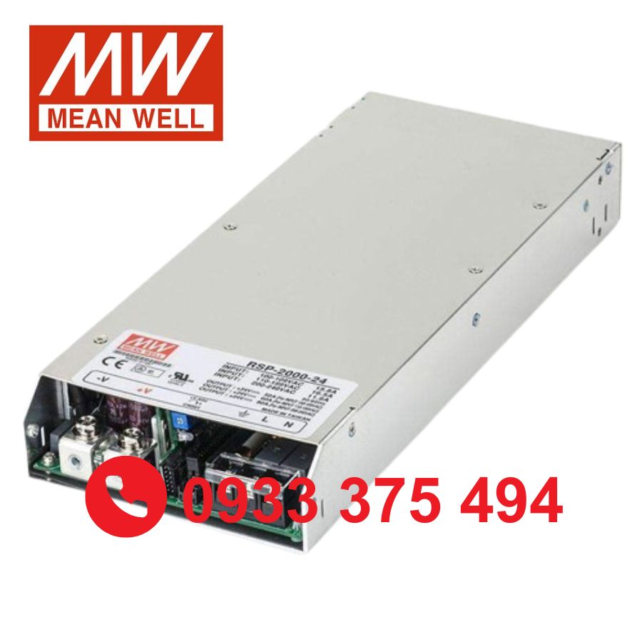 RSP-2000-12 | Nguồn Meanwell RSP-2000-12 (1200W 12V 100A)